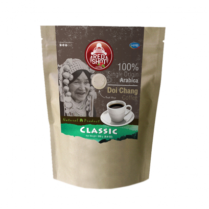 เมล็ดกาแฟดอยช้าง อาราบิก้า 100% รสคลาสสิค คั่วกลาง (เกรด A)  REDSHOT Coffee