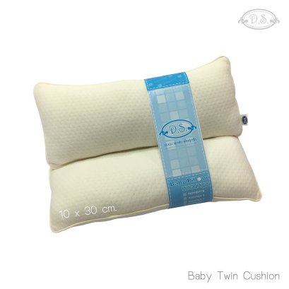 หมอนอิงคู่ ผ้ายืดทอลายจุด Baby Twin Cushion - Dot Cotton Spandex