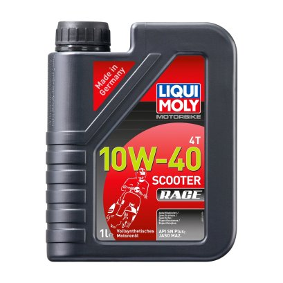 LIQUI MOLY MOTORBIKE 4T 10W-40 SCOOTER RACE น้ำมันเครื่องมอเตอร์ไซค์เกียร์ออโตเมติก