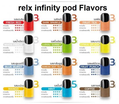 relx infinity pod Flavors