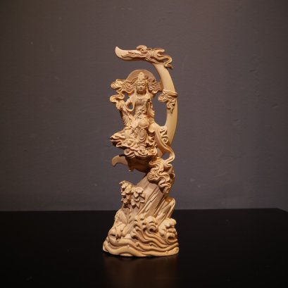 พระโพธิสัตว์กวนอิม ปางมหาราชลีลา 20 cm.