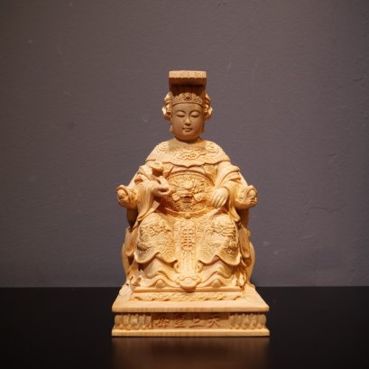 เจ้าแม่ทับทิม ไม้หอมฮิโนกิแกะสลัก ขนาด 20 cm.