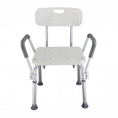 Shower chair : LH-D06 | Adjust height - low with backrest.