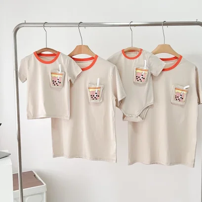 เสื้อครอบครัวชาไข่มุก