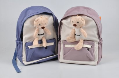 กระเป๋าเป้ติดตุ๊กตาหมี YIHAO