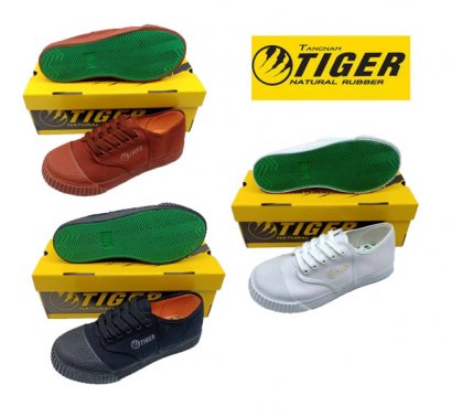 รองเท้าผ้าใบ Tigerรุ่นพื้นยางเขียว