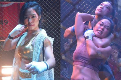 เจ้าแม่นักบู๊ “จีจ้า” โชว์ลีลามวยกรง พลาดกระแทกพื้น เจ็บตัวเรื่องเล็ก