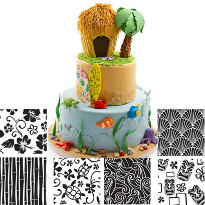 Texture Sheet Set Hawaiian แผ่นกดลาย ลายฮาวาย ลายทะเล