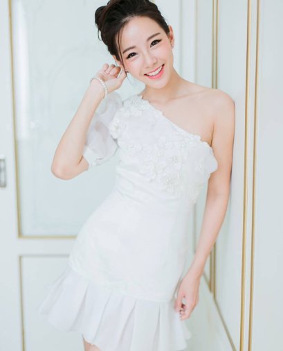 Embroidered short dress