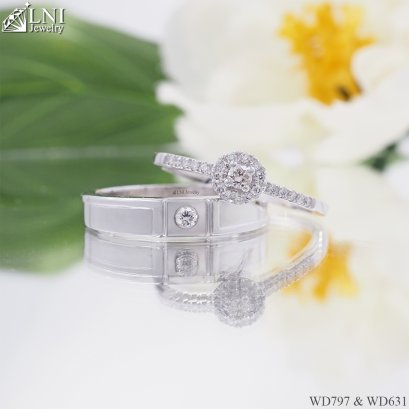 แหวนเพชรคู่ WD797 & WD631