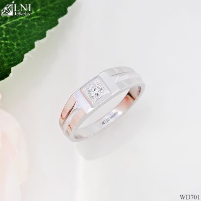 WD701 แหวนเพชรเม็ดเดียว