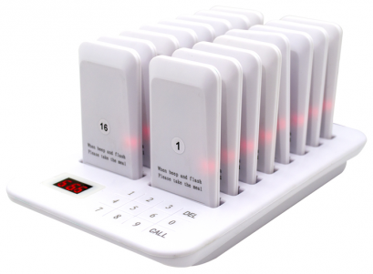 CTF106 White Wireless Pager System for Restaurant