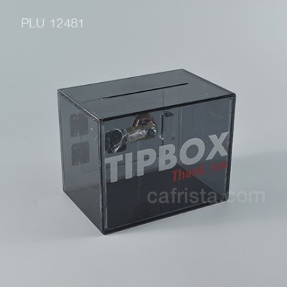 กล่อง Tip Box อะคริลิค สีดำ