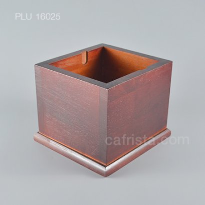 กล่องไม้ Knock Box ไม้แดง ลึก 15 cm