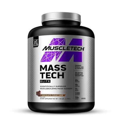 MUSCLETECH Mass Tech Elite - Weight Gainer 7 Lbs. รส Chocolate Fudge Cake