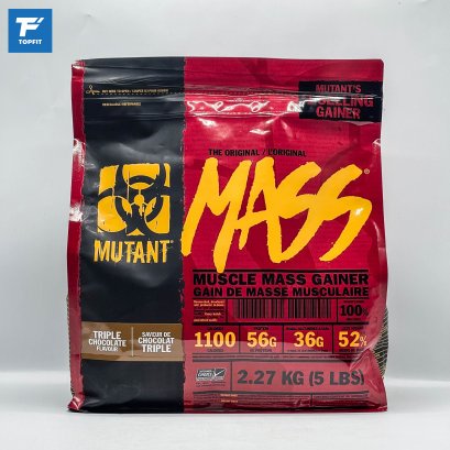 Mutant Mass Muscle Weight Gainer - 5 LB - Strawberry Banana