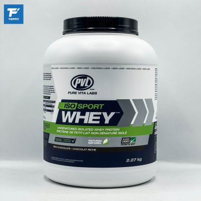 PVL Iso Sport Whey 100% Whey Protein Isolate  - 5 LB Rich Chocolate