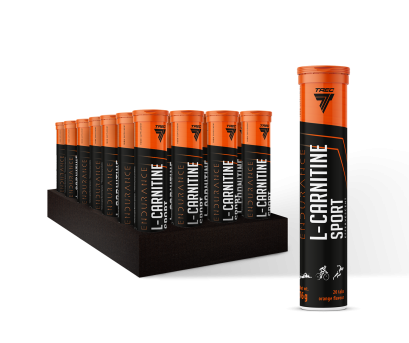TREC L-CARNITINE SPORT EFFERVESCENT - 20 Tablets / Orange flavor