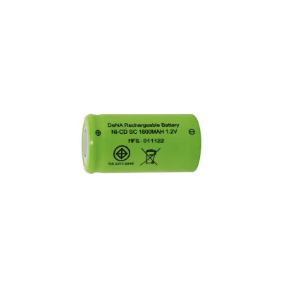 DeNA Rechargeable Battery NI-CD SC 1.2V 1800MAH