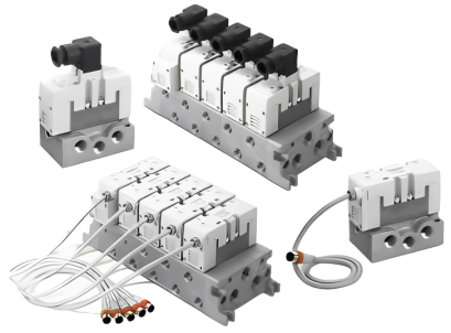 ISO 5-port solenoid valves