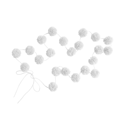 MINI POMPOM WHITE