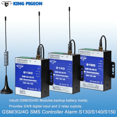 King Pigeon S150 โมดูลส่งสัญญาณแจ้งเตือนเข้ามือถือ SMS GSM Remote Controller Alarm sms alarm module (8DIN+2DO+USB) @ ราคา