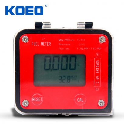 KOEO JYQ-2 มิเตอร์วัดปริมาณการไหลของน้ำมัน ท่อ 1/2 นิ้ว Digital Oil Flow Meter @ ราคา