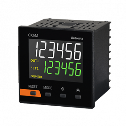 Autonics CX6M-2P4 เครื่องนับจำนวนและเครื่องตั้งเวลาระบบดิจิตอล LCD Display Counter/Timers / ราคา