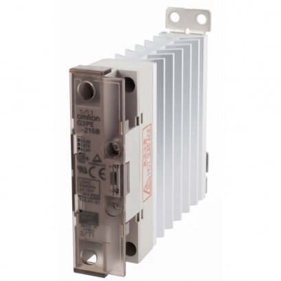 Omron G3PE-215B-2N (DC12-24) โซลิดสเตตรีเลย์ (SSR) ออมรอน Solid State Contactors for Heaters (Input: 12 to 24 VDC) (Output: 100 to 240 VAC) (Load current: 15 A) @ ราคา