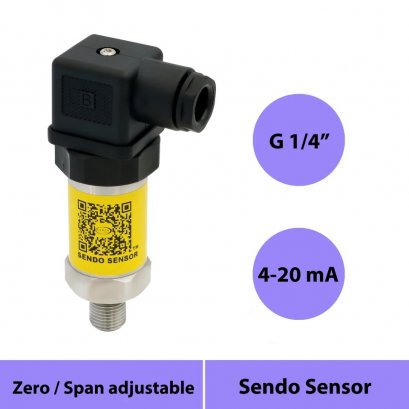 SENDO SS302 / Ranges 0-6 bar เครื่องวัดแรงดันสูญญากาศ Pressure Transmitter (Output 4-20mA 2 Wire) (Supply 12-36VDC) (เกลียว G1/4") @ ราคา