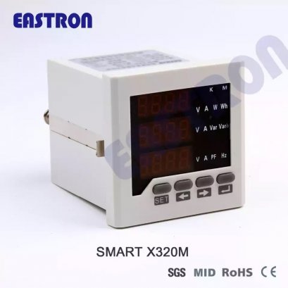 Eastron SMART X320M เพาเวอร์มิเตอร์ Three Phase Power Meter Digital (RS485 Modbus RTU) (Size 96x96 mm.) @ ราคา