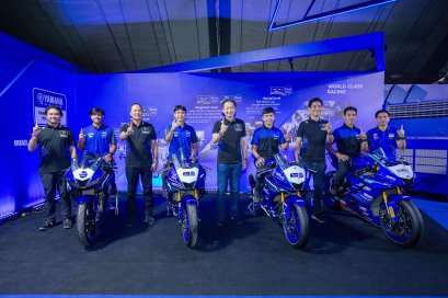 ยามาฮ่าจัดมีทแอนด์กรี๊ด กระทบไหล่ 4 ดาวรุ่ง ไทยแลนด์เรซซิ่งทีม ในงาน MotoGP2025