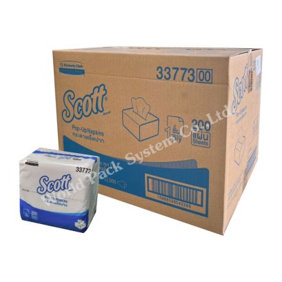 กระดาษเช็ดปากป๊อปอัพ Scott Pop-Up Napkins#33773