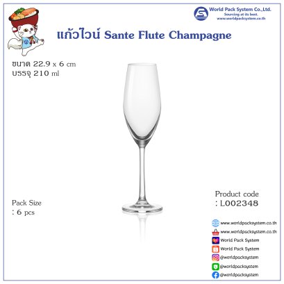 Sante Flute Champagne (SANTE1026F07B) 210 ml.