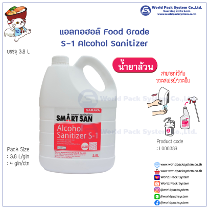 アルコール除菌剤  Smart San S-1 Alcohol Sanitizer  (Food Grade)