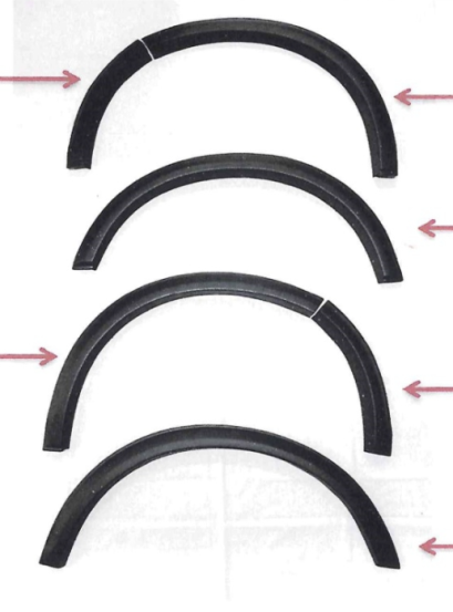 คิ้วล้อ TOYOTA VELOZ (Year 2022) (6ชิ้น) (3นิ้ว)