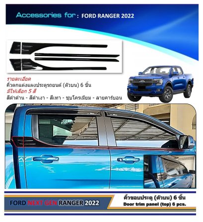 Door decorative panel trim 6 pcs FGRD RGNDER NEXT GEN 2022