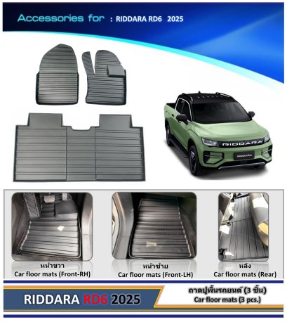 Car floor mats (3 pcs.) RIDDARA RD6 2025
