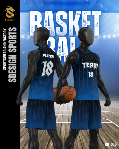 ชุดกีฬาบาสเกตบอล พิมพ์ลายทั้งตัว เนื้อผ้า &quot;นาโนเทค&quot; BK 035