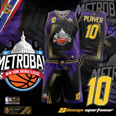 ชุดกีฬาบาสเกตบอล พิมพ์ลายทั้งตัว เนื้อผ้า &quot;นาโนเทค&quot; SDB001