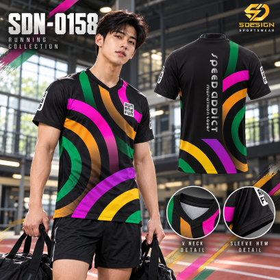 เสื้อวิ่งแขนสั้น เสื้อวิ่งรหัส SDN-0158 เป้าหมายมีไว้ให้พุ่งไปหา จัดลุคสปอร์ตให้พร้อมตั้งแต่ก้าวแรก แล้วออกไปสนุกกับทุกความท้าทายในสนาม