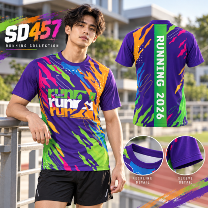 เสื้อวิ่งแขนสั้น  เสื้อวิ่งรหัส SD457 วันซ้อมก็อยากแต่งตัวให้ถูกใจ จับคู่กับกางเกงตัวโปรด เติมลุคสปอร์ตให้พร้อมก่อนออกไปเจอเพื่อนที่สนาม