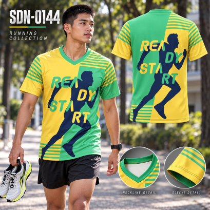 เสื้อวิ่งแขนสั้น เสื้อวิ่งรหัส SDN-0144 เลิกเรียนแล้วเปลี่ยนโหมดมาออกวิ่ง เติมความเท่สไตล์แคมปัส พร้อมนัดแก๊งเพื่อนมาขยับและสนุกไปด้วยกัน