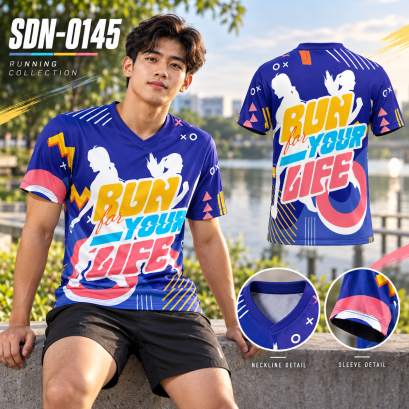 เสื้อวิ่งแขนสั้น เสื้อวิ่งรหัส SDN-0145 ให้เวลาตัวเองได้ออกมารับลมและชมวิว พร้อมลุควิ่งที่ถูกใจ เปลี่ยนช่วงว่างให้เป็นช่วงที่อยากมีทุกวัน