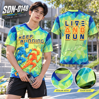 เสื้อวิ่งแขนสั้น เสื้อวิ่งรหัส SDN-0148 นัดรวมทีมแล้วมาแต่งให้เข้ากัน เติมบรรยากาศสนุกให้วันกิจกรรม พร้อมสร้างภาพจำดี ๆ ไปกับเพื่อนทุกคน