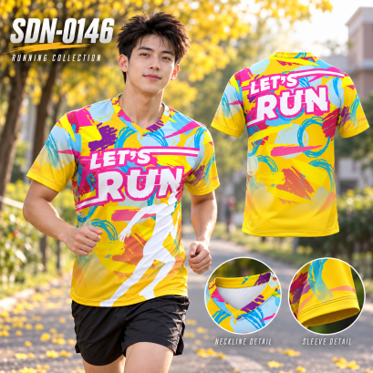 เสื้อวิ่งแขนสั้น เสื้อวิ่งรหัส SDN-0146เสื้อวิ่งที่พร้อมเติมสีสันให้ทุกเส้นทาง โชว์สไตล์ทั้งด้านหน้าและด้านหลัง ชวนเพื่อนมาใส่เข้าทีม แล้วออกไปเก็บทั้งระยะทางและรอยยิ้มด้วยกัน