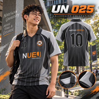 เสื้อมหาวิทยาลัย พิมพ์ลายทั้งตัว เนื้อผ้า "นาโนเทค" UN 025