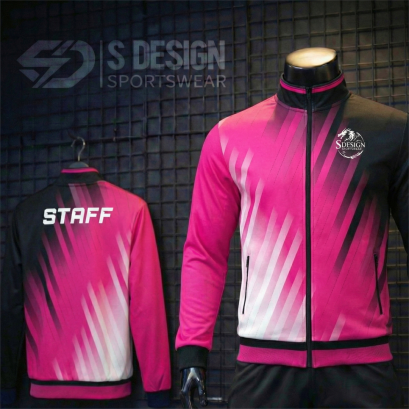 เสื้อกีฬาแจ็คเก็ต พิมพ์ลายทั้งตัว เนื้อผ้า "นาโนเทค" SD 186