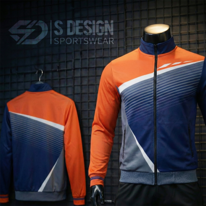 เสื้อกีฬาแจ็คเก็ต พิมพ์ลายทั้งตัว เนื้อผ้า "นาโนเทค" SD 177