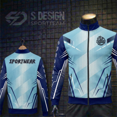 เสื้อกีฬาแจ็คเก็ต พิมพ์ลายทั้งตัว เนื้อผ้า "นาโนเทค" SD 303